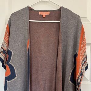 Peach puff duster approximate length 40 in including tassels size M